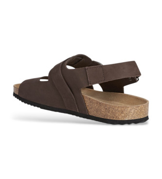 GEOX Sandales en cuir Ghita marron