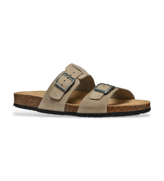 GEOX Bruine Ghita Leren Sandalen