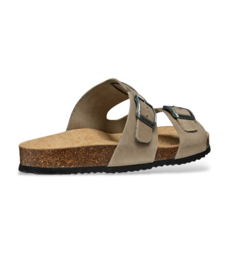 GEOX Bruine Ghita Leren Sandalen