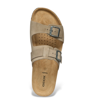 GEOX Bruine Ghita Leren Sandalen