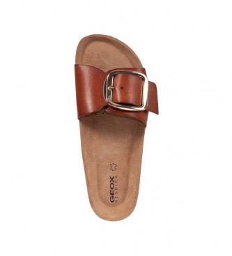 GEOX Brionia High brune lder sandaler