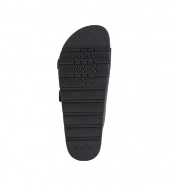 GEOX Brionia High leather sandals black