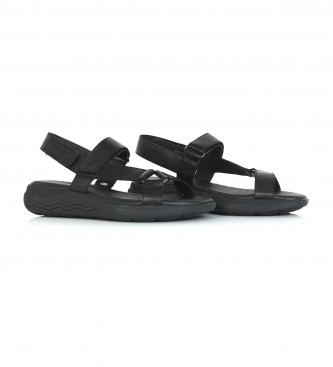GEOX Leather sandals D Spherica Ec5W black