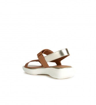 GEOX Leather sandals D Spherica Ec5W silver, brown  