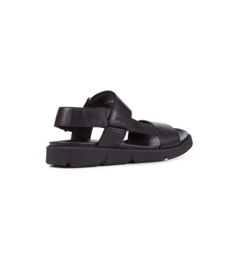 GEOX Leather sandals U Xand 2S black