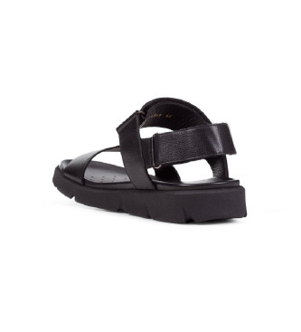 GEOX Leather sandals U Xand 2S black