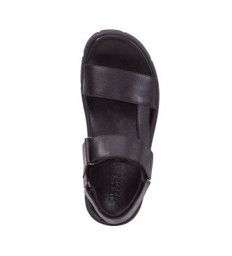 GEOX Leren sandalen U Xand 2S zwart