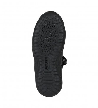 GEOX Shadow usnjene sandale črne barve