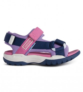 GEOX Wader sandals pink, navy