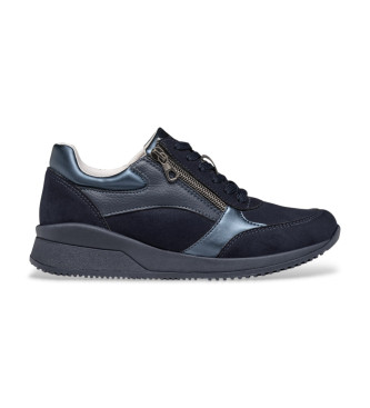 GEOX Dhaleney Leren Sneakers marine