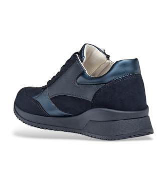 GEOX Dhaleney Leder Sneakers navy