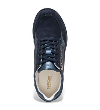 GEOX Dhaleney Leder Sneakers navy