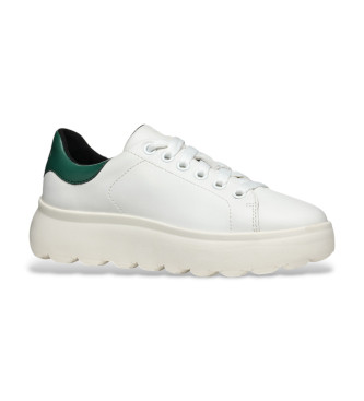 GEOX Sneakers Spherica ec4.1 in pelle bianca