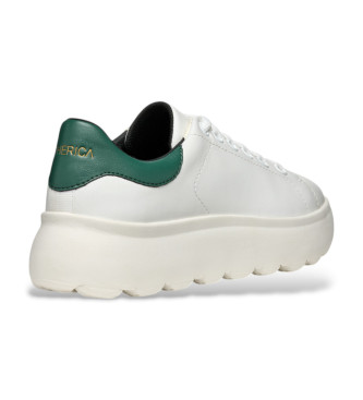 GEOX Sneakers Spherica ec4.1 in pelle bianca