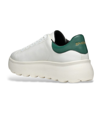 GEOX Sneakers Spherica ec4.1 in pelle bianca