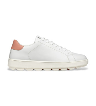 GEOX Spherica ecub-1 chaussures en cuir blanc