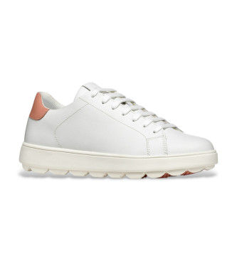 GEOX Spherica ecub-1 chaussures en cuir blanc