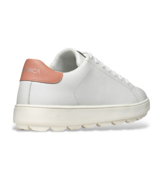 GEOX Spherica ecub-1 chaussures en cuir blanc