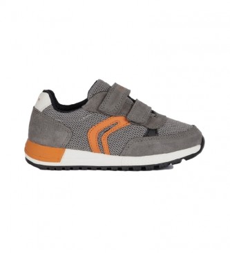 GEOX Zapatillas de piel Alben gris - Tienda Esdemarca moda, calzado y  complementos - zapatos de marca y zapatillas de marca