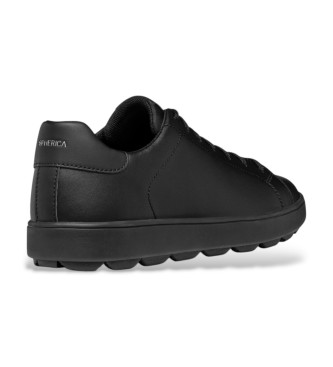 GEOX Spherica ecub-1 leren schoenen zwart