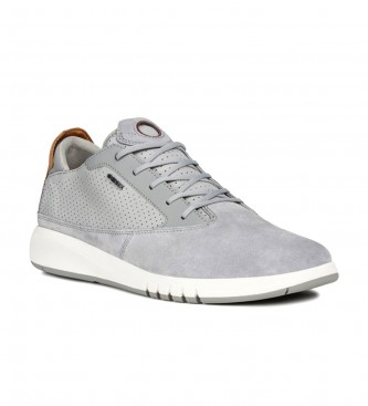GEOX Zapatillas de Piel Aerantis gris - Tienda Esdemarca calzado, moda y  complementos - zapatos de marca y zapatillas de marca