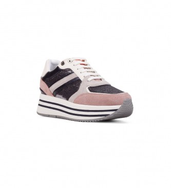 GEOX Sneakers multicolor D Kency -Altezza plateau 5cm-