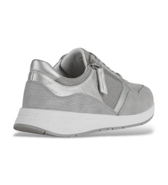 GEOX Bulmya Leren Sneakers grijs