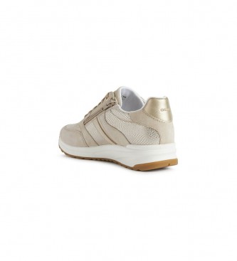 GEOX Zapatillas de piel D dorado - Tienda Esdemarca calzado, moda y complementos - zapatos de marca y de marca