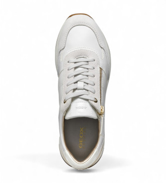 GEOX Sneakers in pelle Desia color bianco sporco