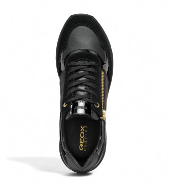 GEOX Desya Leather Sneakers black