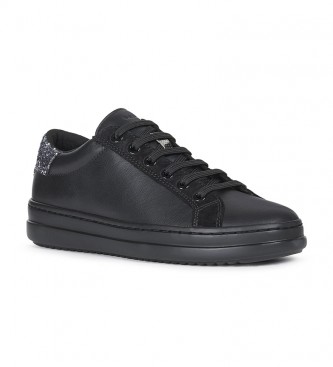 GEOX Pontoise black leather sneakers