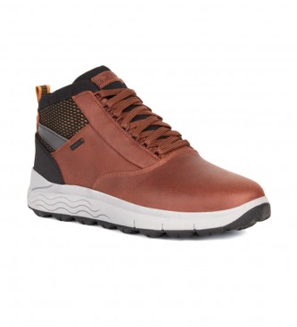 GEOX Leather shoes Spherica 4x4 Abx brown