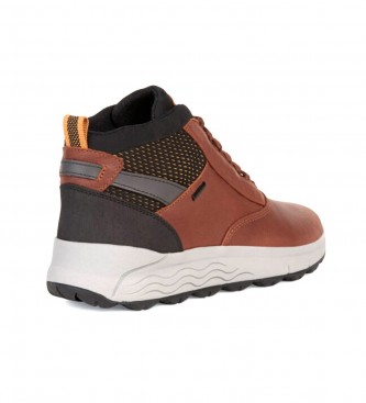 GEOX Leather shoes Spherica 4x4 Abx brown