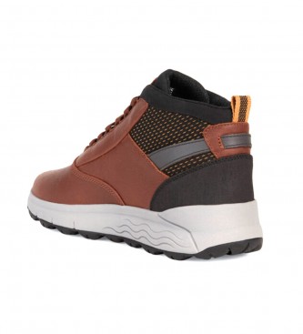 GEOX Sneakers Spherica 4x4 Abx in pelle marrone