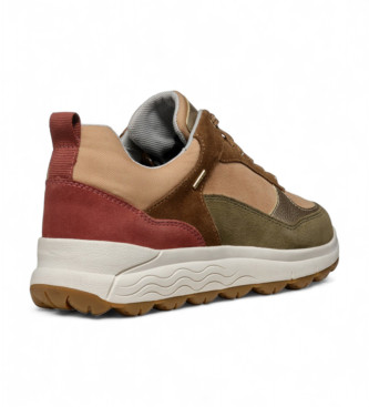 GEOX Spherica 4X4 B Abx chaussures en cuir marron marron