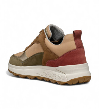 GEOX Spherica 4X4 B Abx bruin leren schoenen bruin