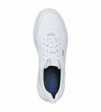 GEOX Spherica sapatos de couro branco