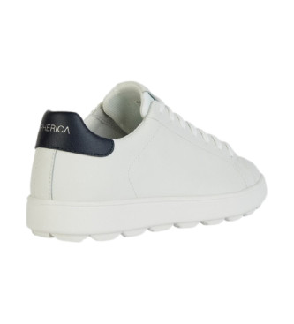 GEOX Spherica leather shoes white