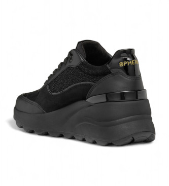 GEOX Zapatillas de Piel Spherica Ec13 negro