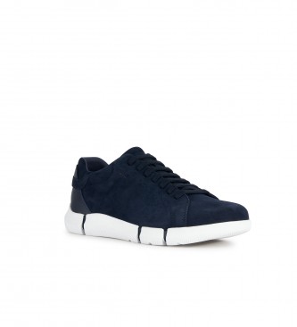 GEOX Leather trainers U Adacter navy