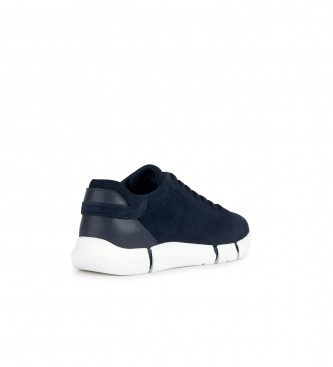 GEOX Leather trainers U Adacter navy