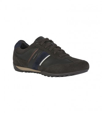 GEOX Leather shoes Wells dark brown