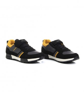GEOX J Alfier-Schuhe schwarz, gelb
