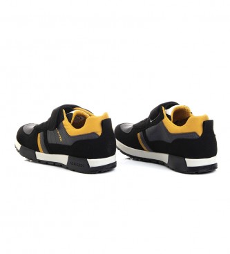 GEOX J Alfier shoes black, yellow