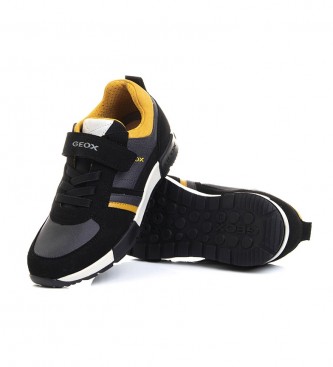 GEOX J Alfier shoes black, yellow