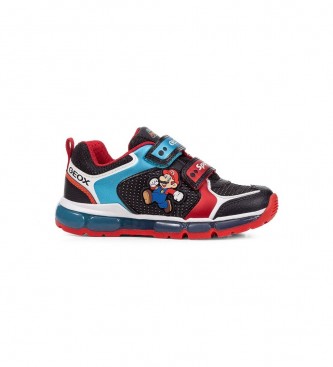 GEOX Chaussures Mario noir, rouge
