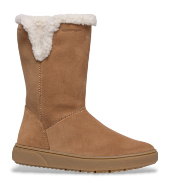 GEOX Botas de piel Theleven marrn