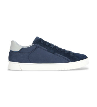 GEOX Navy Pieve Leren Sneakers