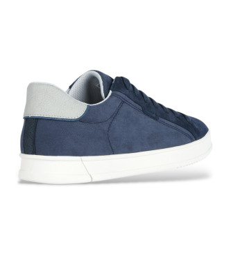 GEOX Navy Pieve Leder Turnschuhe