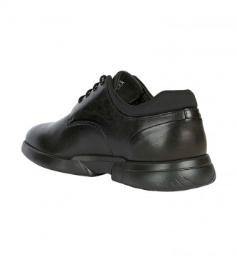 GEOX Smoother leather shoes black  